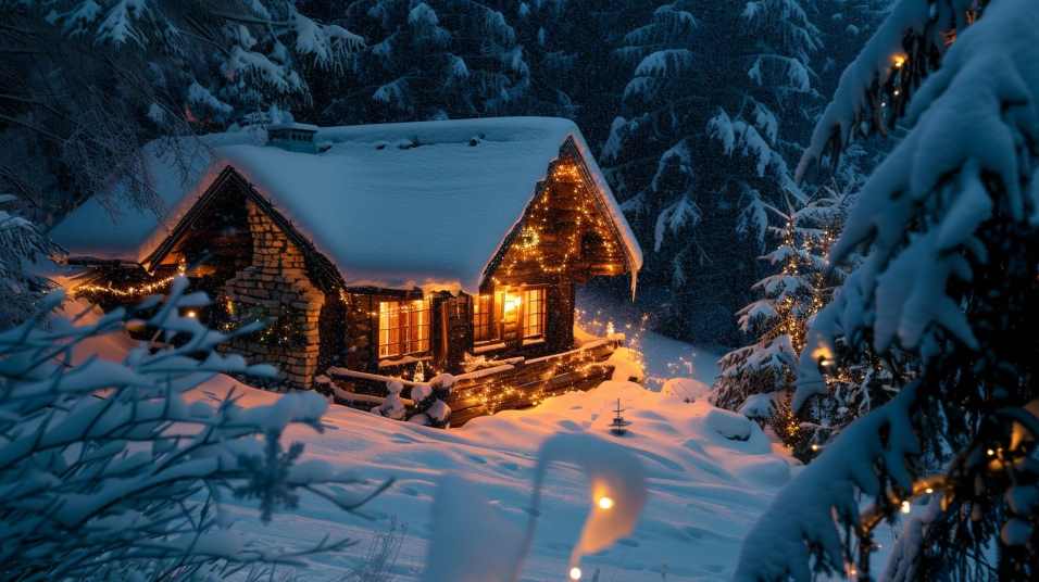 Коттедж на Новый год
