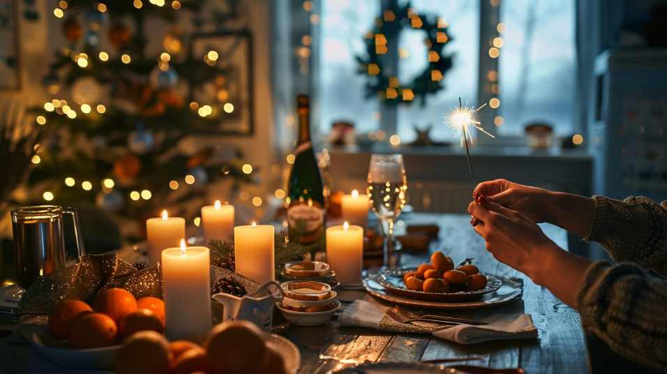 Праздничный новогодний стол