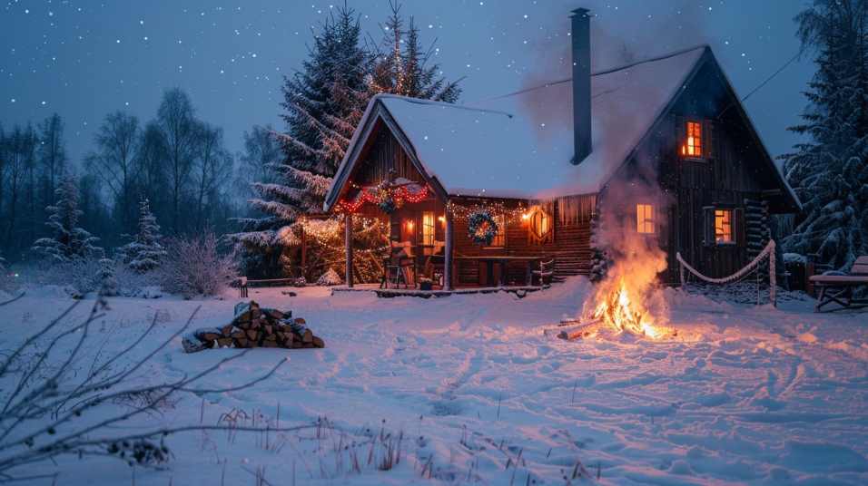 Новый год за городом