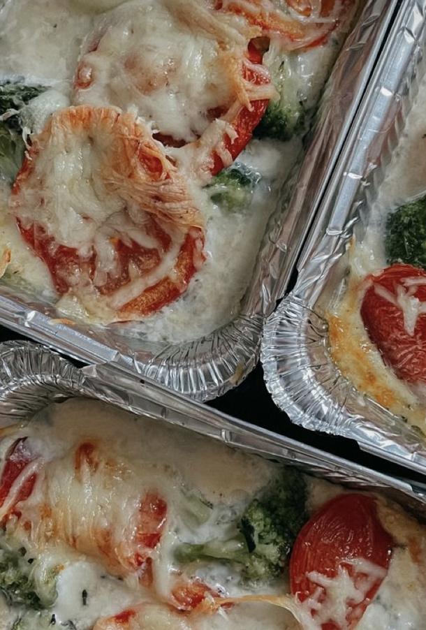 Запеченная форель с овощами в лодочке из пергамента Запеченная форель с овощами в лодочке из пергамента