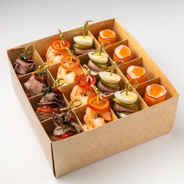 Бокс канапе И рыба, и мясо Бокс канапе И рыба, и мясо