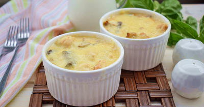 Жульен с курицей и грибами