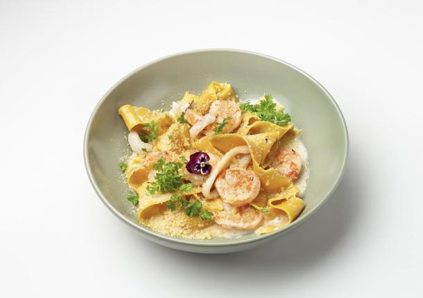 Парпаделли с морепродуктами