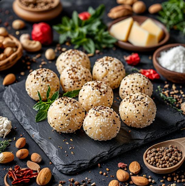 Сырные шарики "Закусочные" из сыра с курицей
