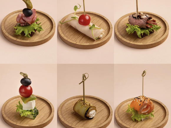 Фуршетный сет стандарт с горячими закусками на 65-70 персон в Самаре