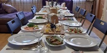 Банкет с обслуживанием стандарт на 10 персон