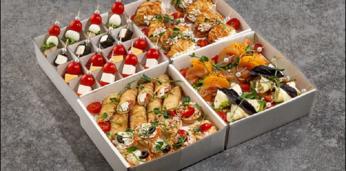 Фуршетный сет с горячими закусками на 10-12 персон